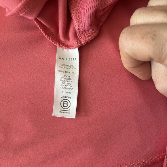 Athleta Shanti Jacket Powervita Coral Petal Size Large - Picture 10 of 13
